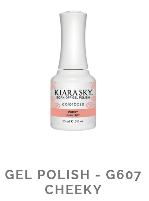 KIARASKY GEL POLISH G607 CHEEKY - Long Lasting Nail Polish for Salon & Home Manicures, Perfect for Nail Art & Special Occasions
