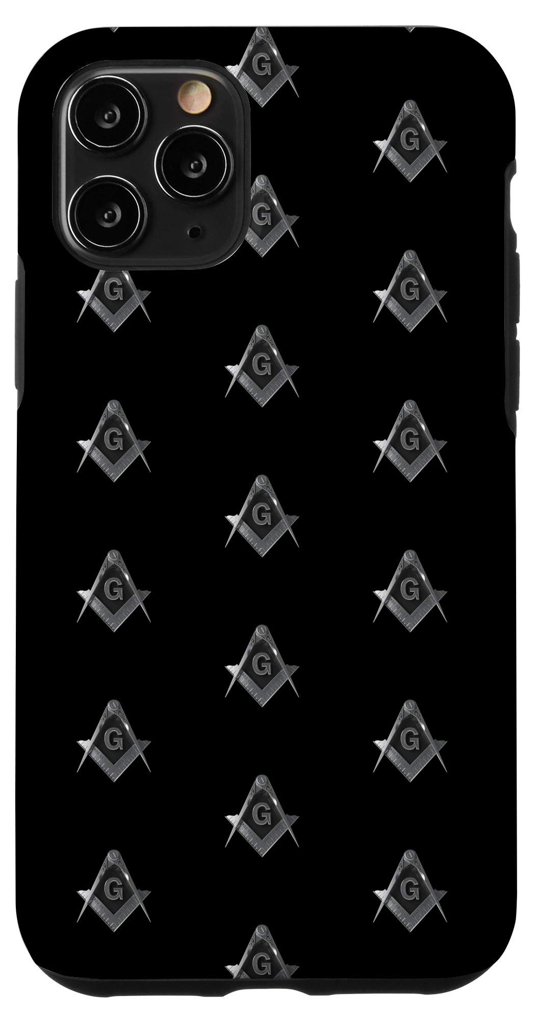 iPhone 11 Pro Masonic Square & Compass Phone Case - Durable Protective Cover with Freemason Symbol - Perfect for Daily Use, Travel & Gift Giving