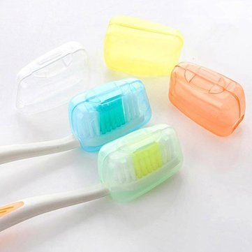 5-Pack Travel Toothbrush Head Covers - Hygienic Protective Caps for Toothbrush Heads | Perfect for Travel, Camping, and Gym Bags