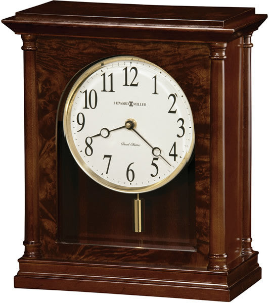 12H Candice Mantel Clock Windsor Cherry - Elegant Wooden Wall Clock for Living Room, Bedroom, Office - Perfect Home Decor & Gift Idea