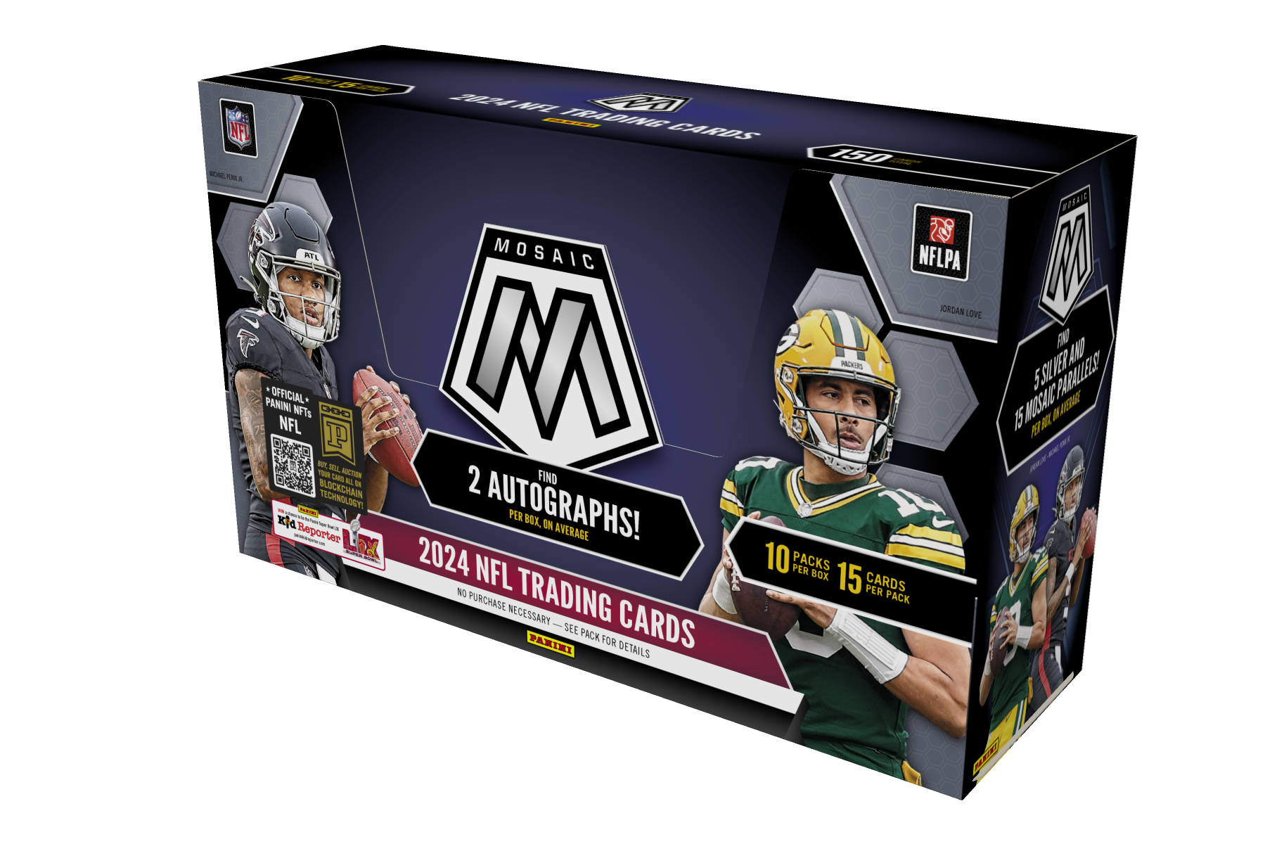 2024 Panini Mosaic Football Hobby Box - 24 Packs with Exclusive NFL Player Cards - Perfect for Collectors, Fantasy Sports & Game Day Trading