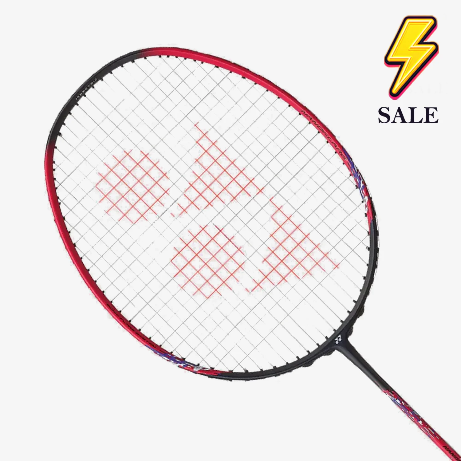 Yonex Nanoflare Clear Badminton Racket (Red) - Lightweight & Durable for Professional & Recreational Play