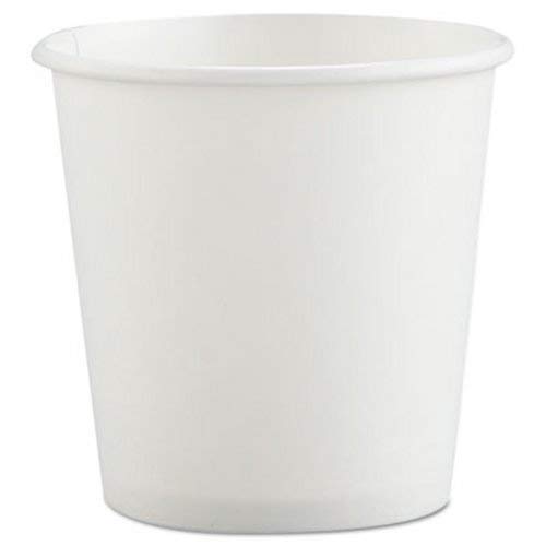 4 Oz White Poly-coated Hot Paper Cups - Insulated Disposable Coffee Cups for Hot Beverages, Perfect for Coffee, Tea, Hot Chocolate at Home, Office or Cafes