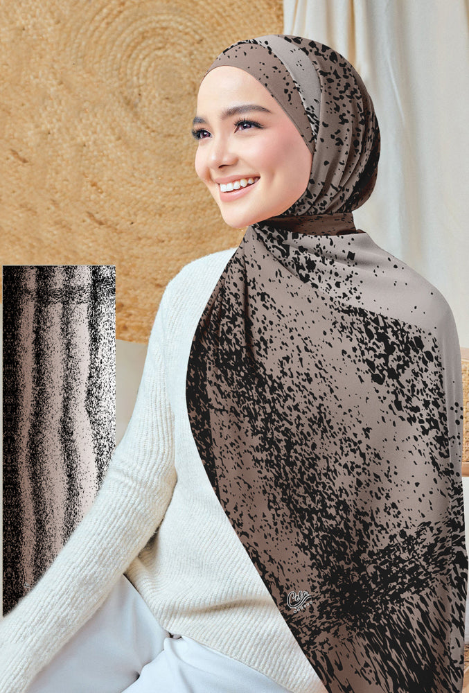 Stardust Print Hijab Scarf - Modest Muslim Headscarf for Women - Perfect for Daily Wear, Prayer & Special Occasions