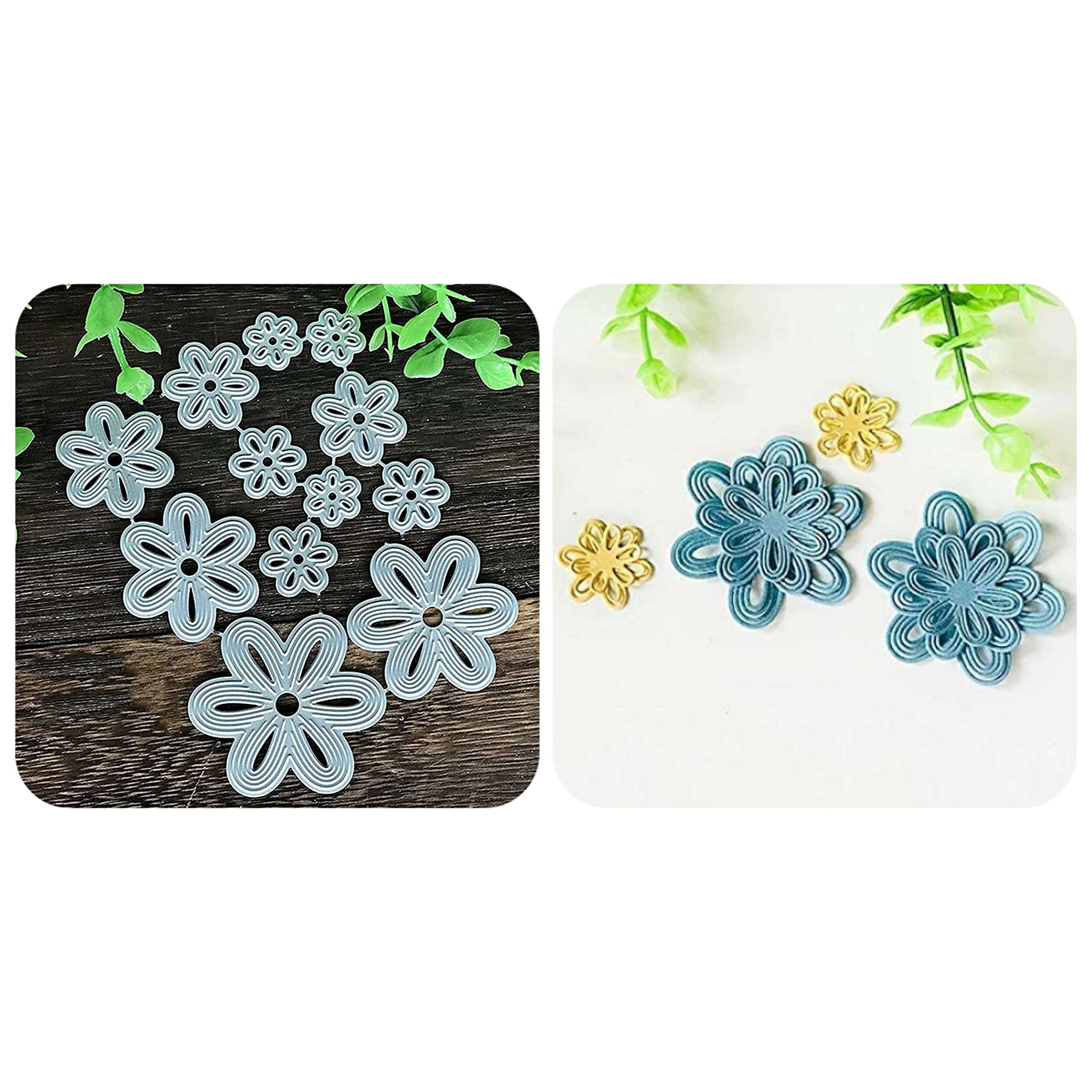 12-Piece 3D Flower Metal Cutting Dies Set for DIY Scrapbooking, Card Making, Photo Album Decoration - Perfect for Paper Crafts, Embossing & Handmade Greeting Cards (Ideal for Wedding Invitations, Birthday Cards & Home Decor Projects)