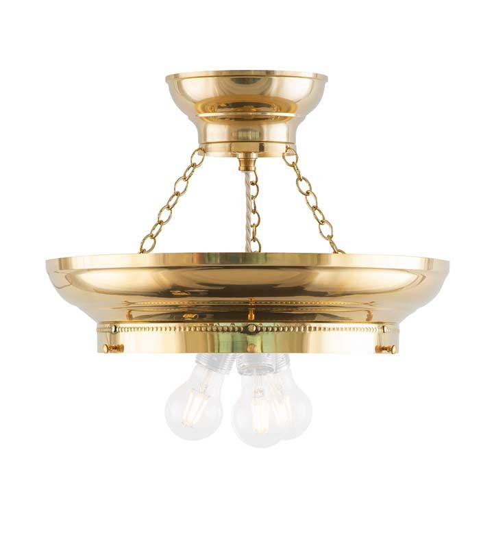 FrödingAmpel 300 - 3-Light Pendant Lamp with E27 Sockets in Brass Finish | Perfect for Dining Room, Kitchen Island, or Living Room Lighting
