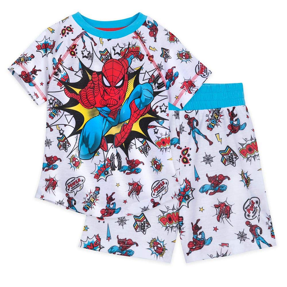 Marvel Spider-Man Boys' Pajama Set - Soft Cotton Short Sleeve Sleepwear for Kids | Perfect for Bedtime, Sleepovers & Superhero Adventures