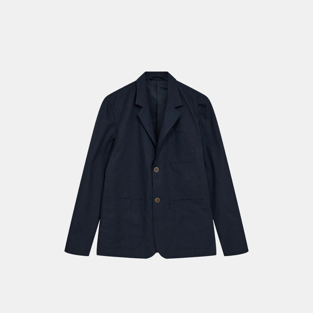 Stylish Akjoe Blazer Jacket for Men - Sky Captain Blue Slim Fit Business Casual Coat - Perfect for Office Wear, Weddings & Formal Events