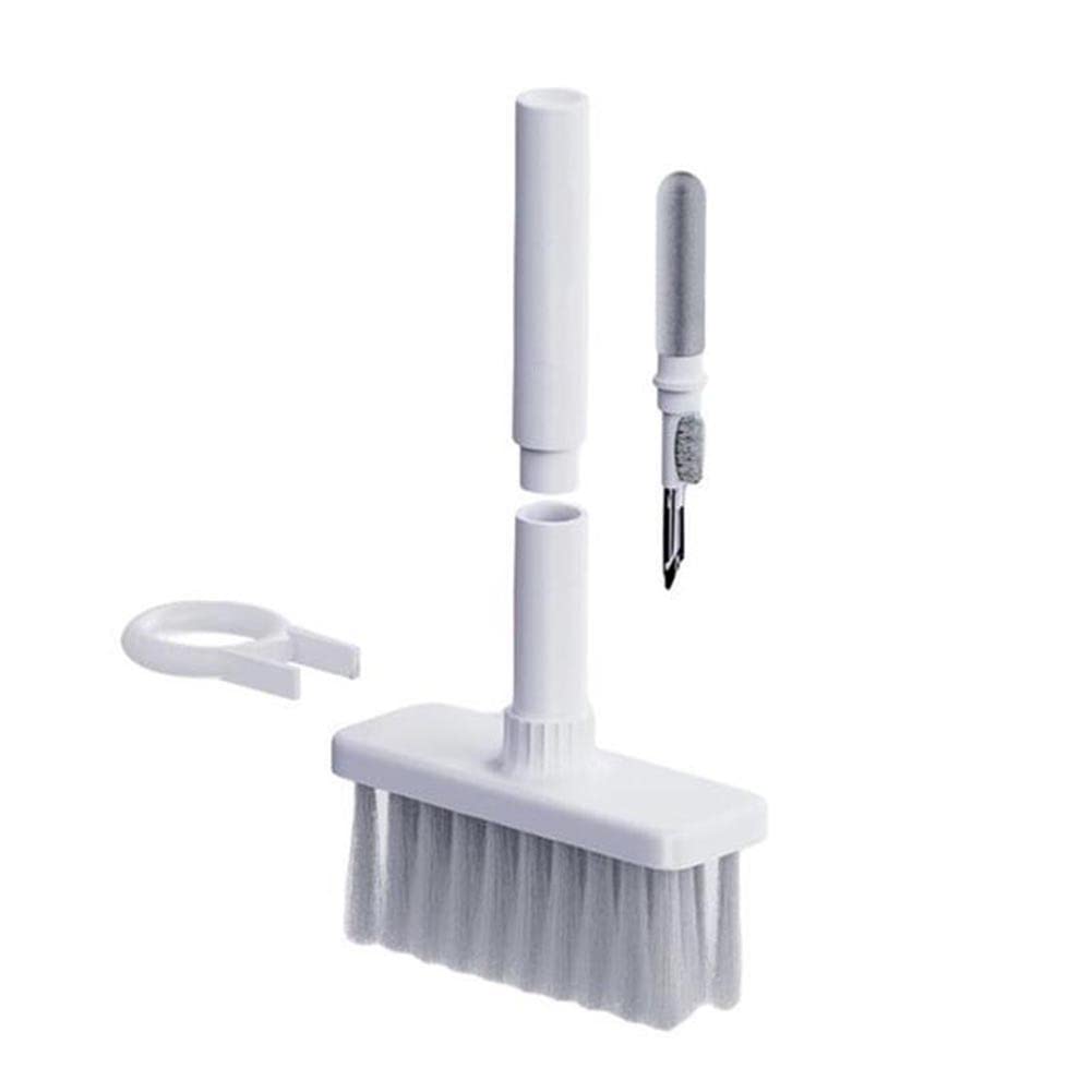 Aktudy 3 in 1 Keyboard Cleaning Brush Kit - Multi-Purpose Cleaning Tool with Keycap Puller for PC, Laptop, Mechanical Keyboard & Earbuds - Perfect for Home, Office & Gaming Setup Maintenance
