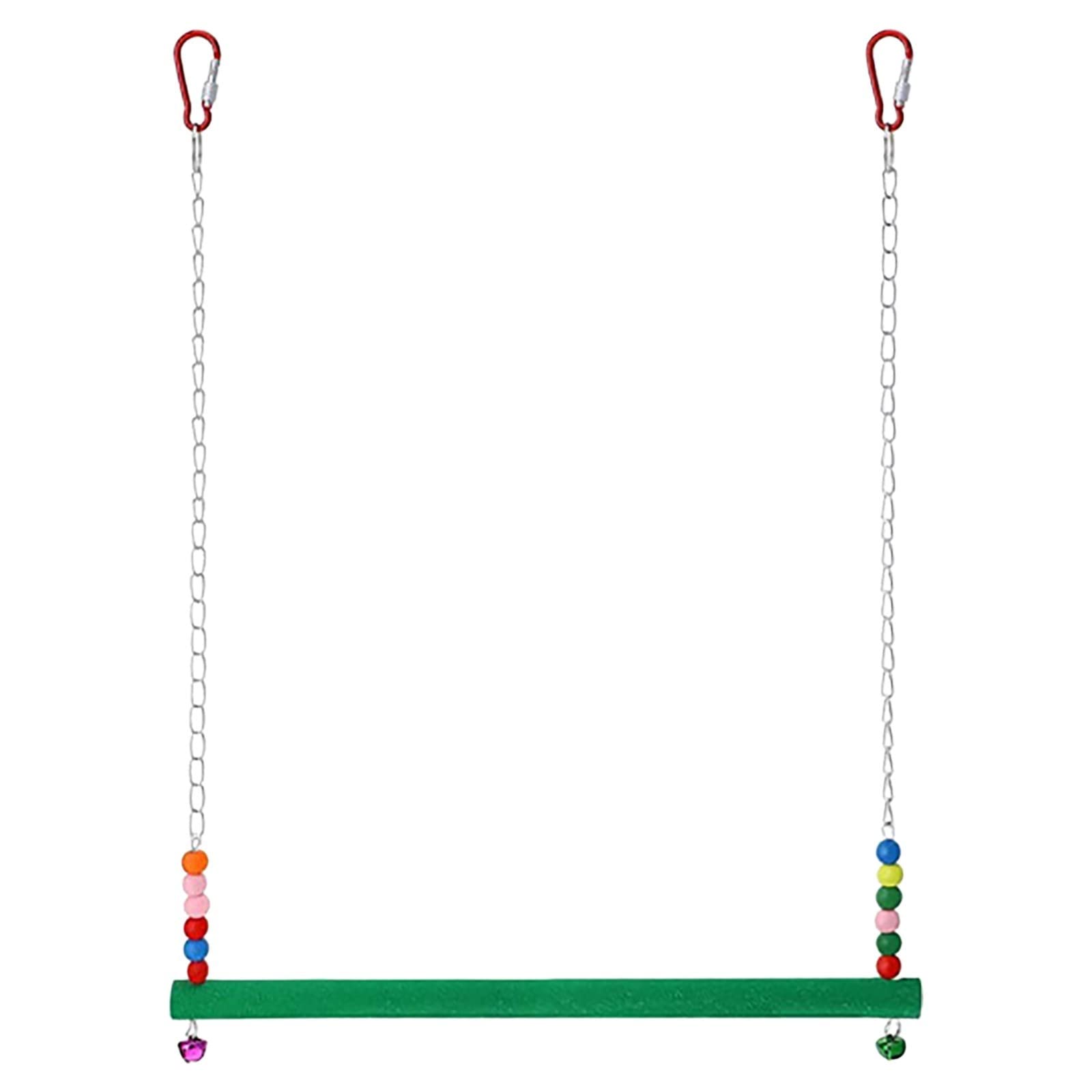 Large Parrot Stand with Wooden Swing, Colorful Beads, and Chicken Pepper Toys - Durable Pet Supplies for Macaws, Cockatoos, and African Greys - Perfect for Bird Cages, Play Gyms, and Aviaries