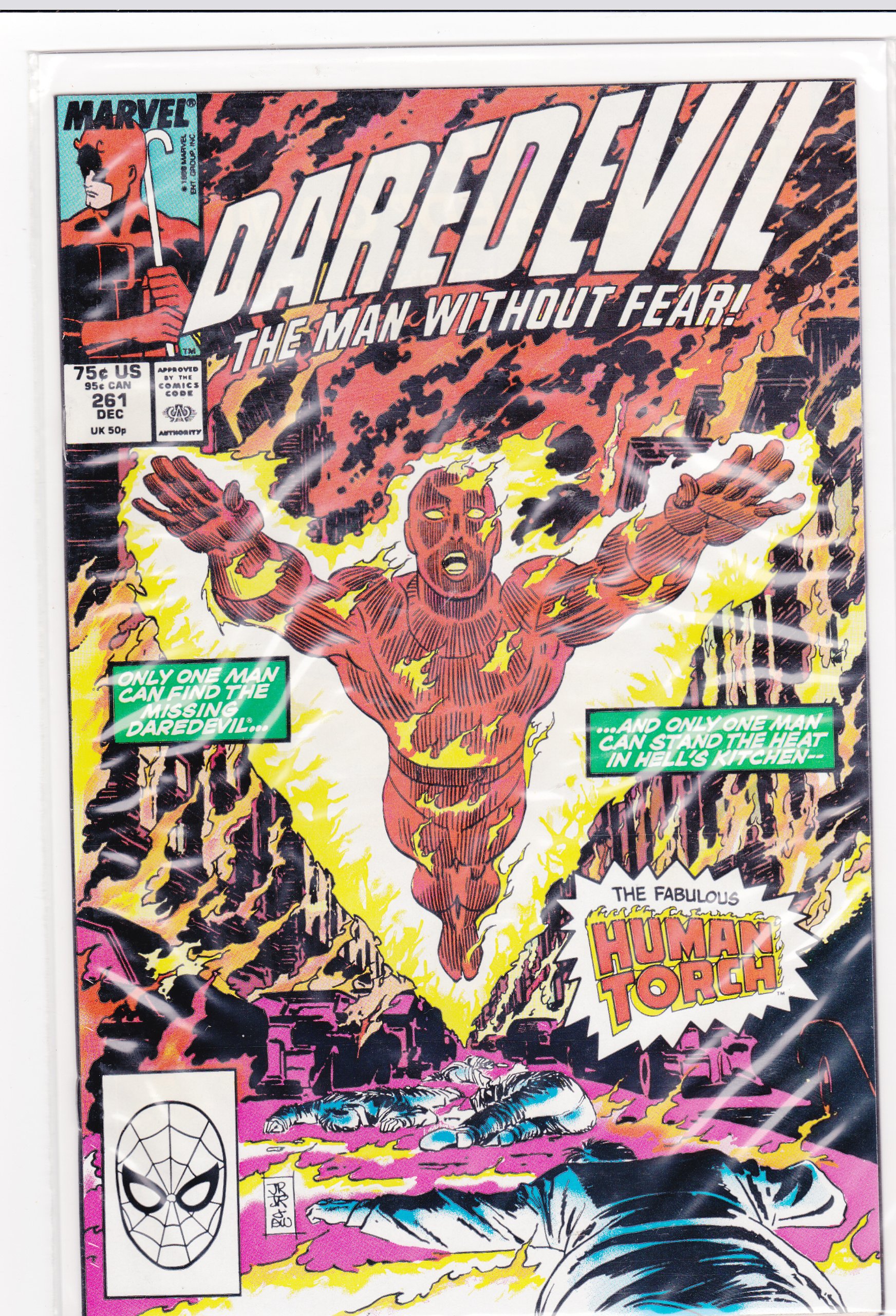 Daredevil #261 The Man Without Fear (Meltdown Vol.1) - Marvel Comic Book Collection for Superhero Fans & Collectors | Perfect for Reading, Display & Gifts