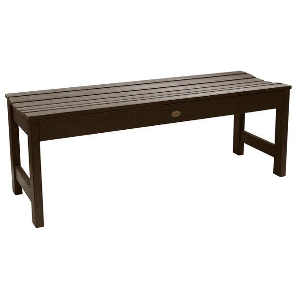 Lehigh Backless Synthetic Wood Picnic Bench - Durable Outdoor Dining Table for Patio, Garden & Park - Perfect for BBQs, Camping & Family Gatherings