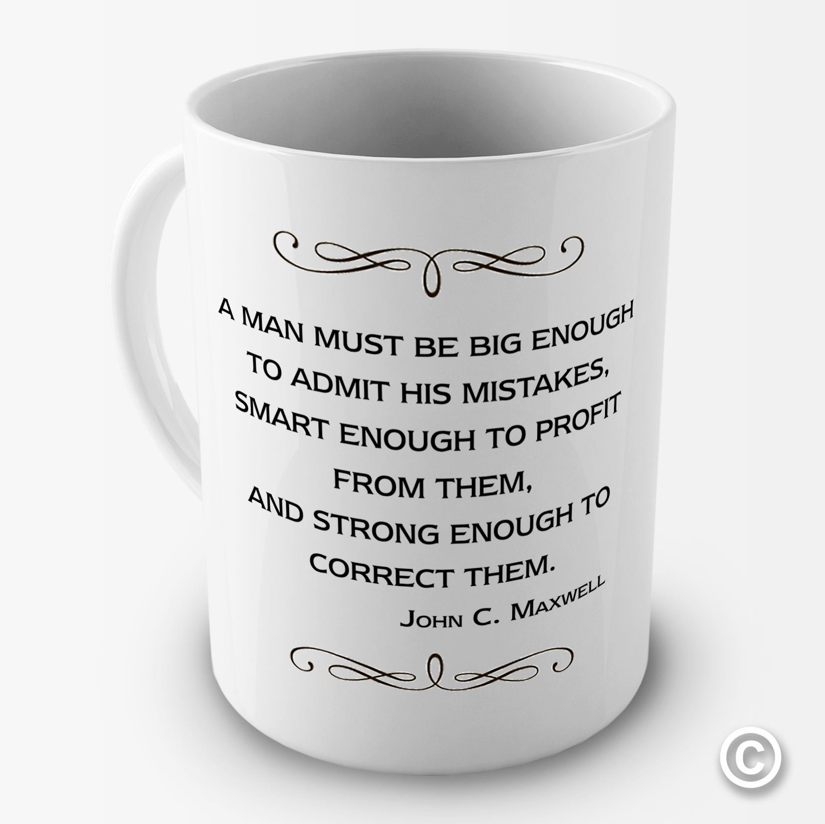John Maxwell Quote Mug - Inspirational Coffee Cup for Men - Motivational Gift for Dad, Husband, Boss - Perfect for Office, Home & Daily Coffee Breaks