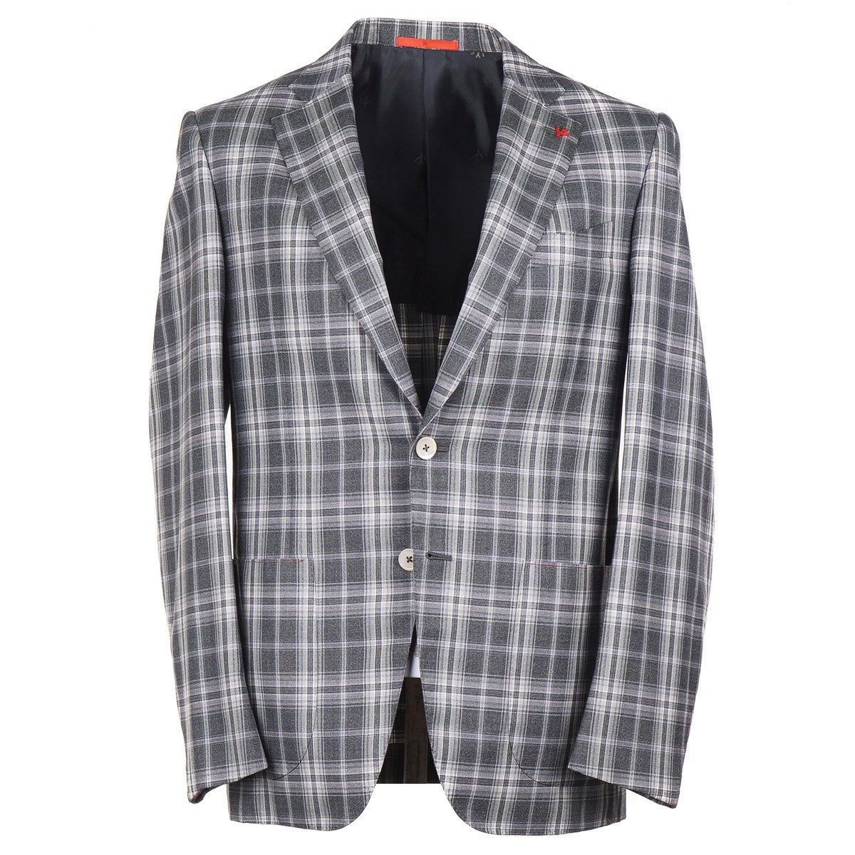 Isaia Trim Fit 140s Wool Sport Coat for Men - Premium Italian Tailored Blazer for Business & Formal Occasions - Office Wear, Weddings & Special Events