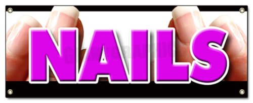 Nail Salon Banner Sign - Custom Manicure & Spa Decor - Perfect for Salon Windows, Pedicure Stations & Beauty Shop Advertising