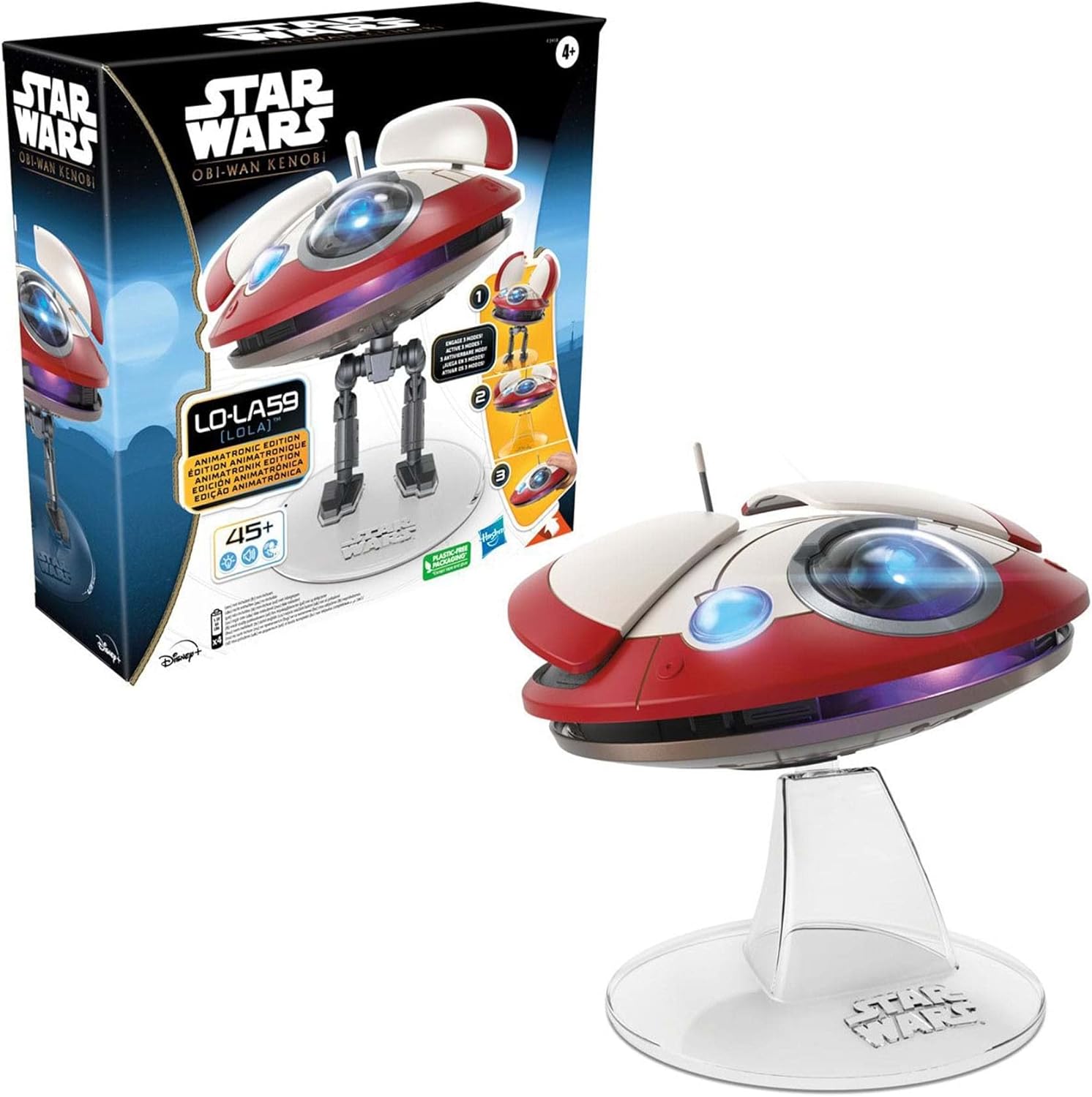 Star Wars L0 LA59 (Lola) Animatronic Edition Droid - Obi Wan Kenobi Collectible Toy with Interactive Features | Perfect for Star Wars Fans, Movie Collectors & Sci-Fi Decor