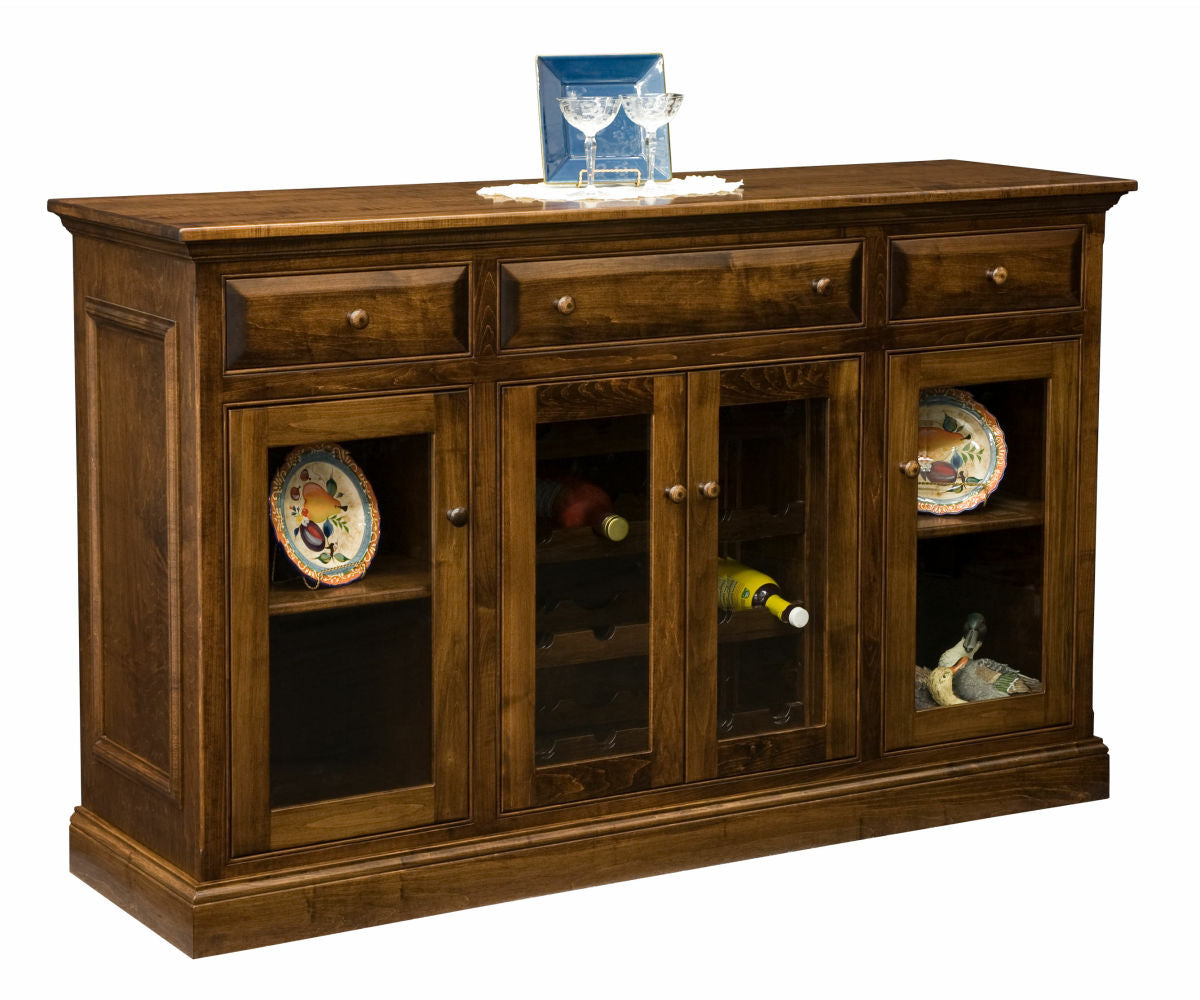 Julie Wine Sideboard - Elegant Buffet Cabinet for Dining Room, Bar Storage & Home Decor | Perfect for Wine Storage, Entertaining & Living Room Organization