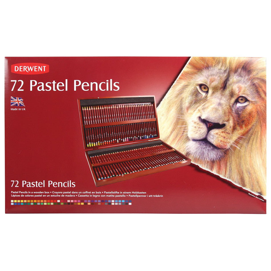 Derwent Pastel Pencils Set of 72 - Premium Artist Colored Pencils in Wooden Case for Drawing, Sketching & Professional Artwork