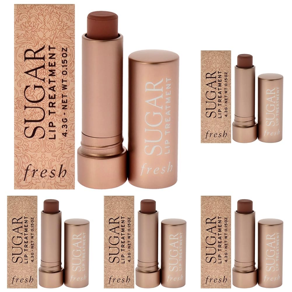 Fresh Sugar Honey Lip Treatment Balm - 0.15 oz (5-Pack) | Hydrating & Nourishing Lip Care for Women | Perfect for Daily Moisturizing, Night Repair & Makeup Prep