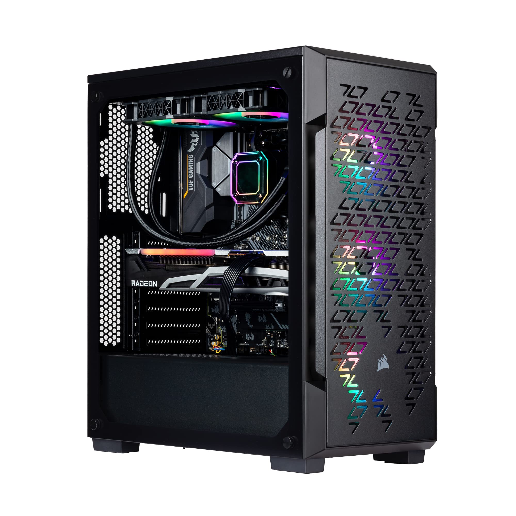 Velztorm Ferrux Gaming & Entertainment Desktop PC - AMD Ryzen 9 5900X 12-Core, Radeon RX 6800 XT, 64GB RAM, 1TB PCIe SSD + 2TB HDD, USB 3.2, Win 10 Pro - Ultimate Gaming Rig for 4K Gaming, Streaming & Content Creation