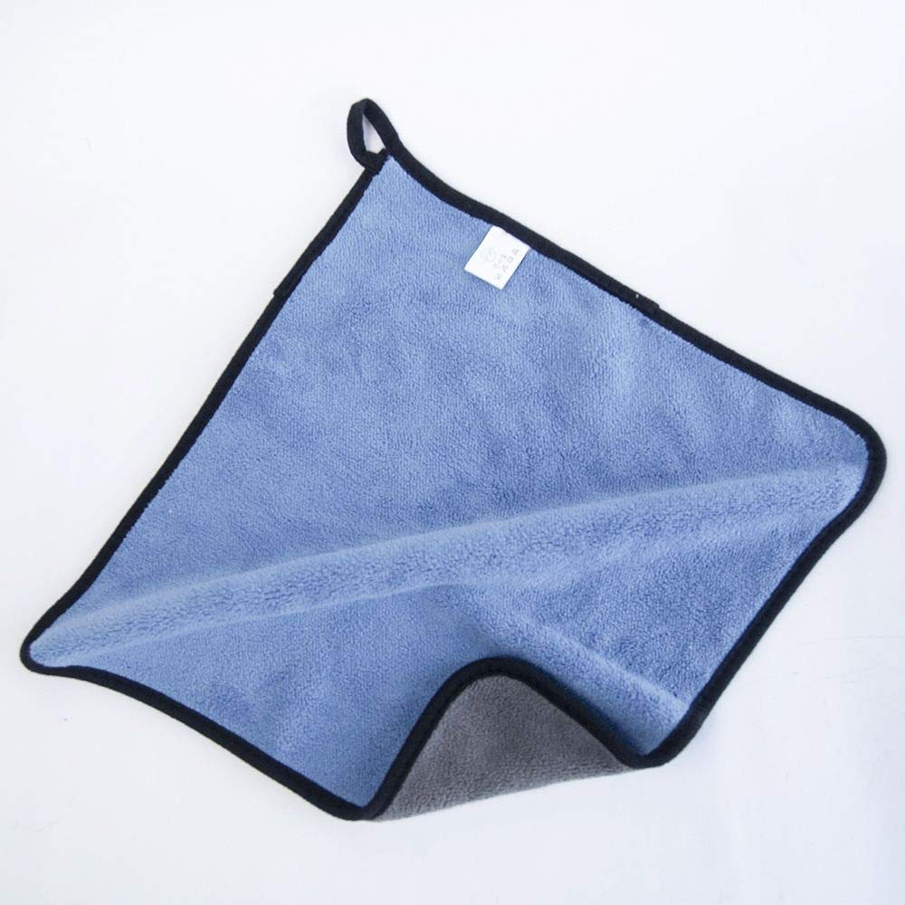 Premium 350GSM Microfiber Car Wash Towel - Ultra Soft, Super Absorbent & Edgeless for Car Detailing (30x30cm, Blue) - Perfect for Washing, Drying & Polishing Vehicles, Boats & Motorcycles