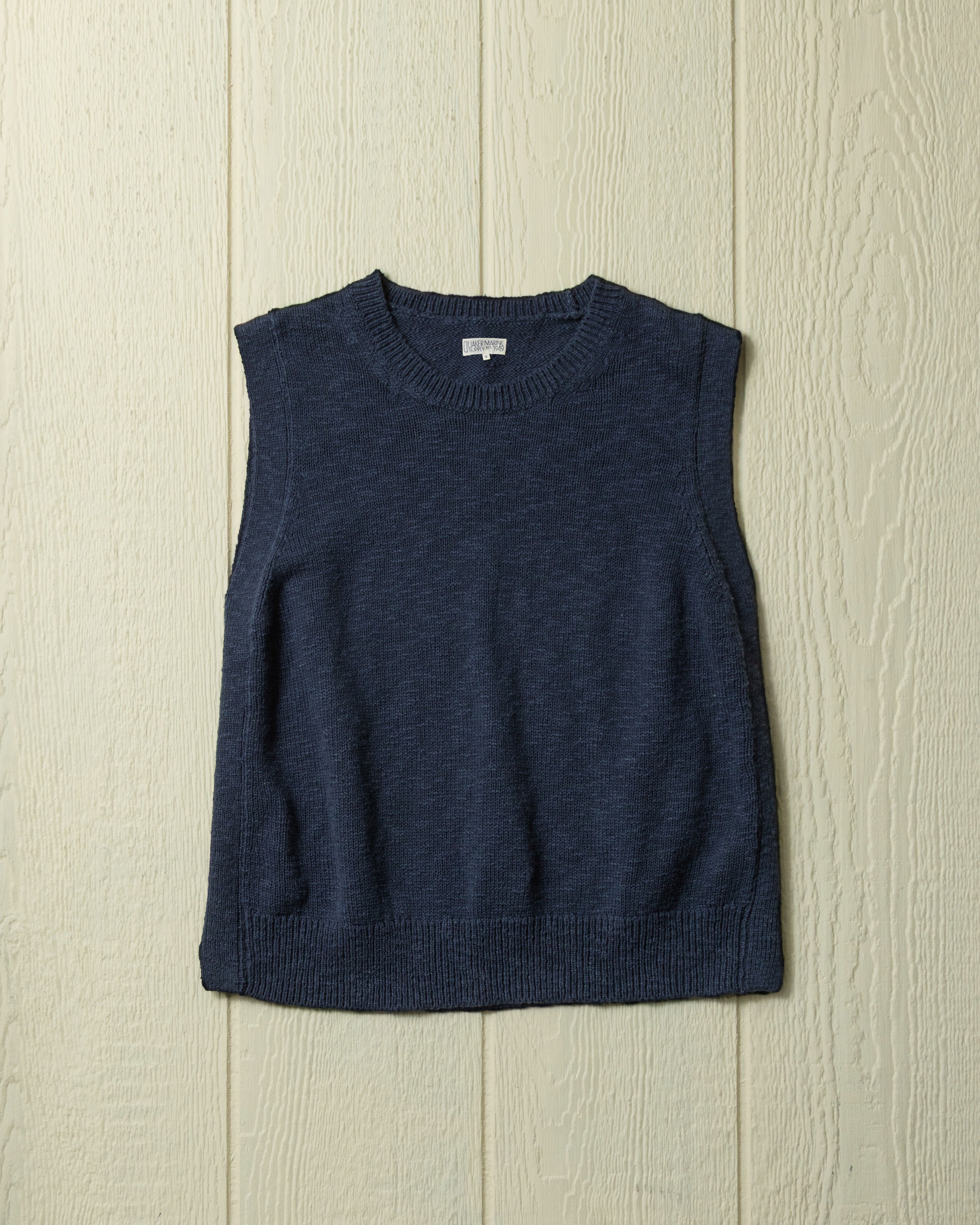 Women's Navy Blue Homespun Cotton Vest - Lightweight & Comfortable for Casual Wear, Layering, and Outdoor Activities