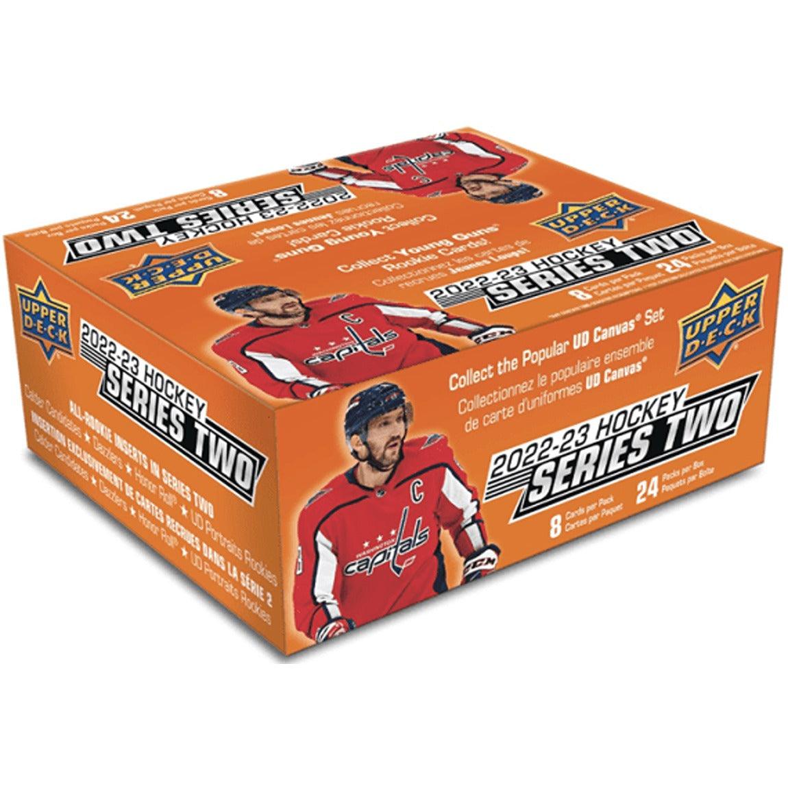 2022-2023 Upper Deck Series 2 Hockey Trading Cards Retail Box - 24 Packs (Collectible NHL Cards for Sports Fans & Gift Ideas)