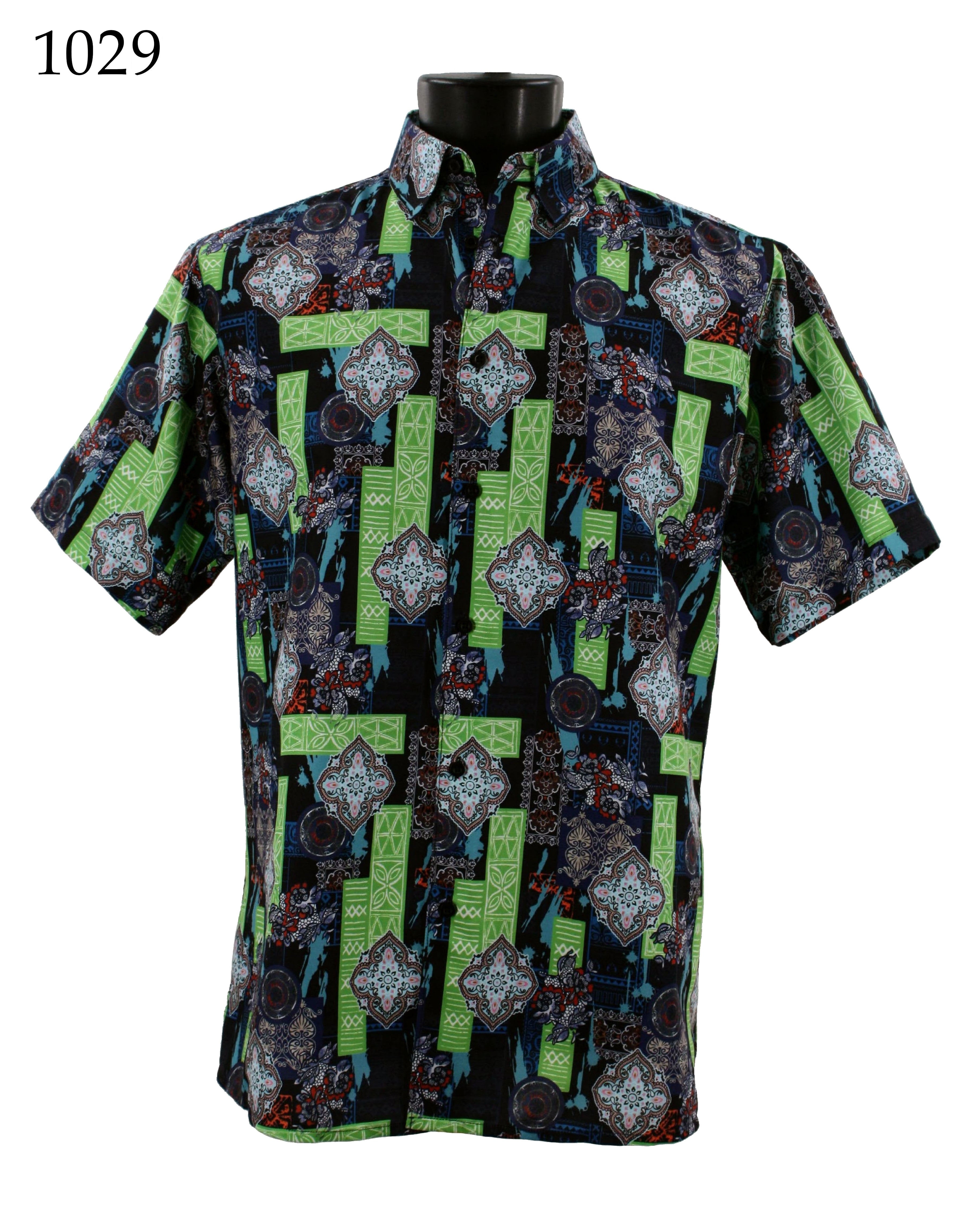 Bassiri Men's Casual Short Sleeve Shirt 1029 - Breathable Cotton Summer T-Shirt for Outdoor Activities & Daily Wear