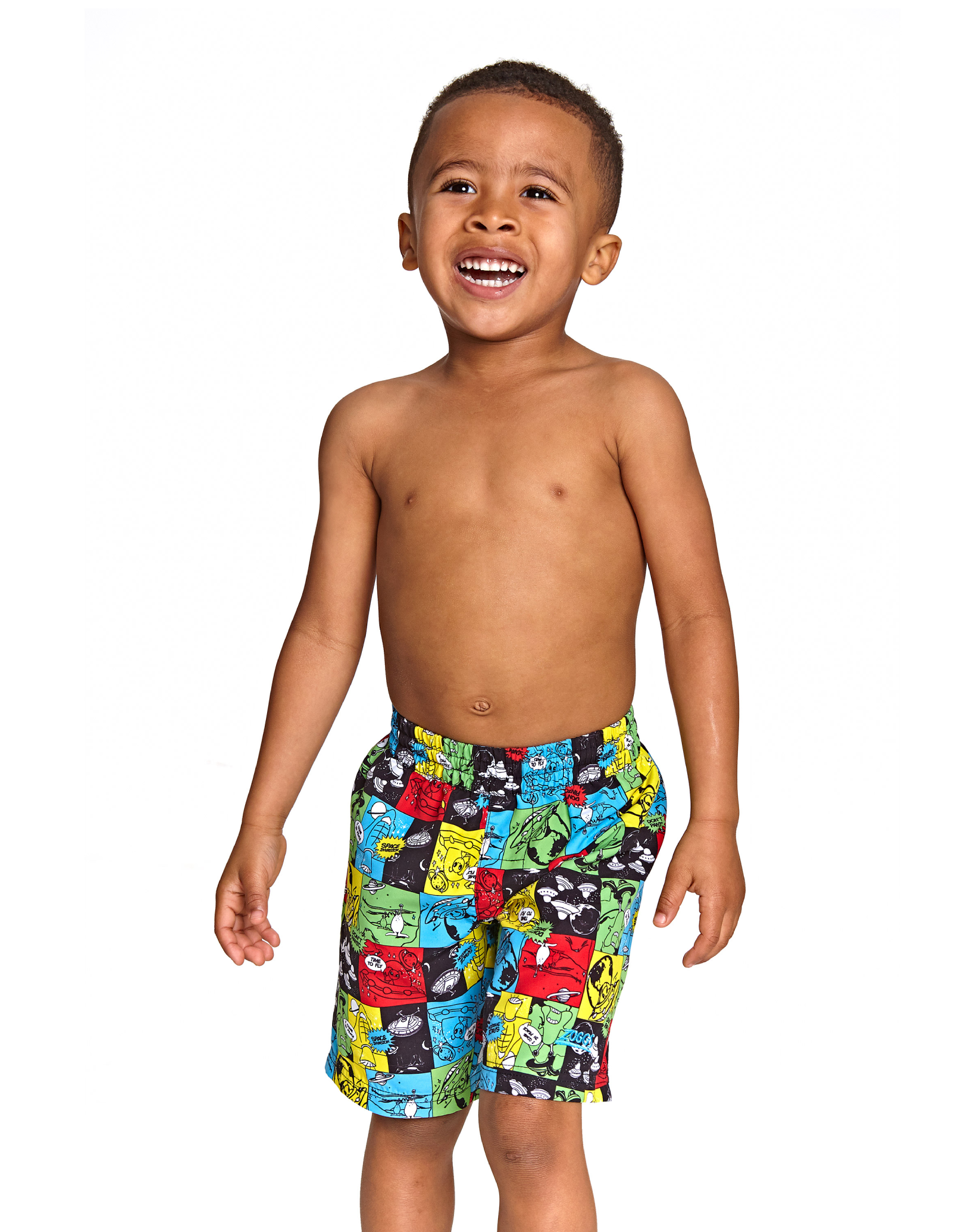 Boys' Sci-Fi Water Shorts for Kids - Quick-Dry Swim Trunks for Beach, Pool & Summer Activities