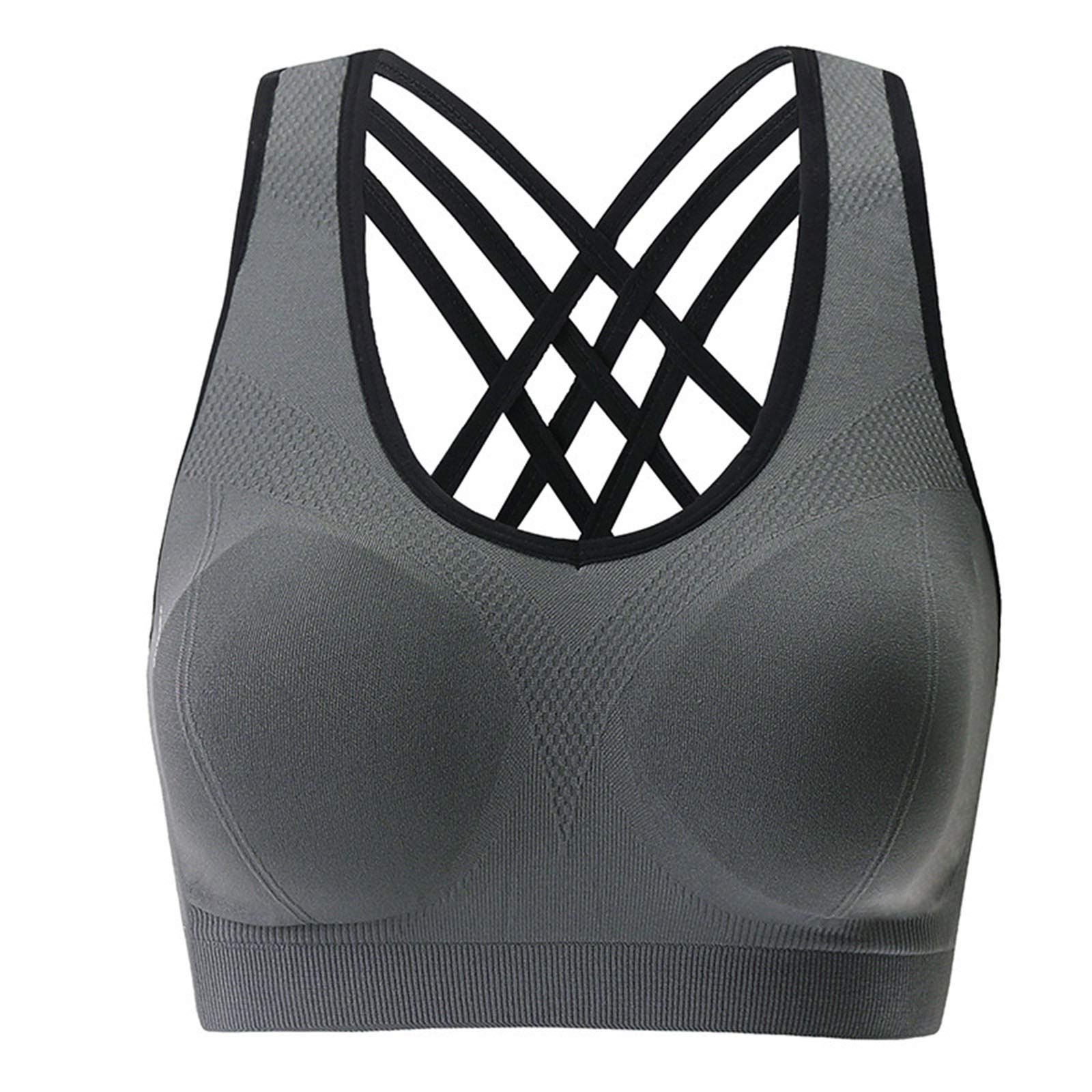 HONGME Women's Nylon Wireless Bustier Bra - Comfortable Bridal & Home Lingerie in Grey - Perfect for Wedding Night, Honeymoon & Romantic Occasions