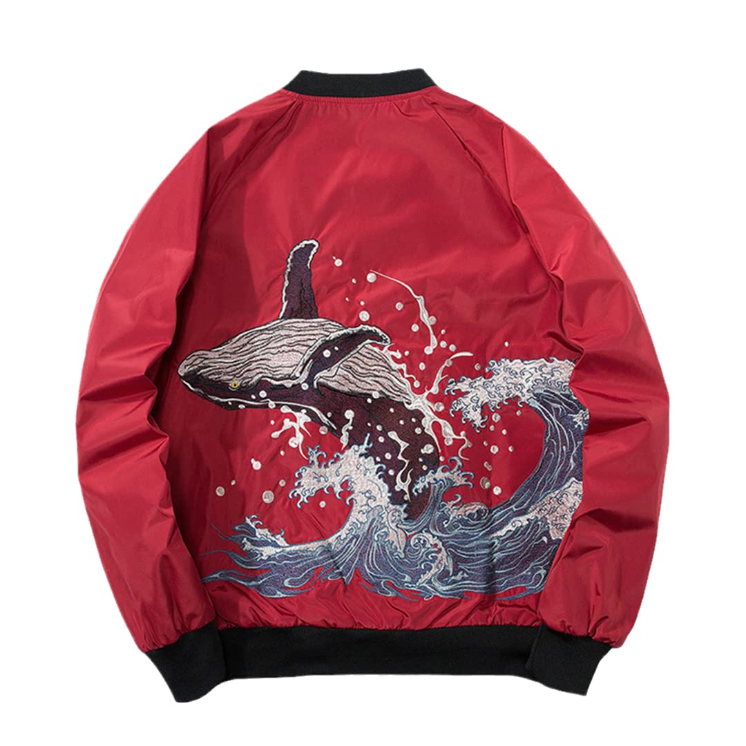 Japanese Sukajan Embroidered Bomber Jacket for Men - Spring Quilted Baseball Jacket Coat | Streetwear Fashion & Casual Outfit