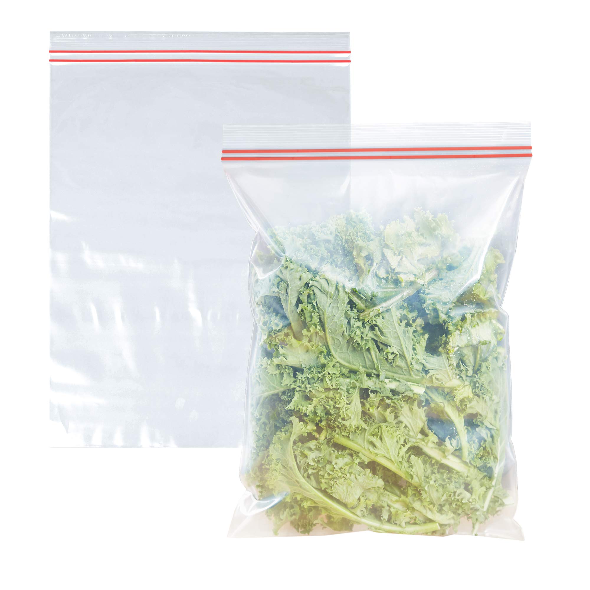 500 Pack 13x15.7 Inch Resealable Plastic Bags - 2.7 Mil Thick Durable Poly Zipper Storage Bags | Clear Reclosable Food Bags for Jewelry, Small Business Packaging & Organizing | Perfect for Crafts, Snacks, Beads & Office Supplies Storage