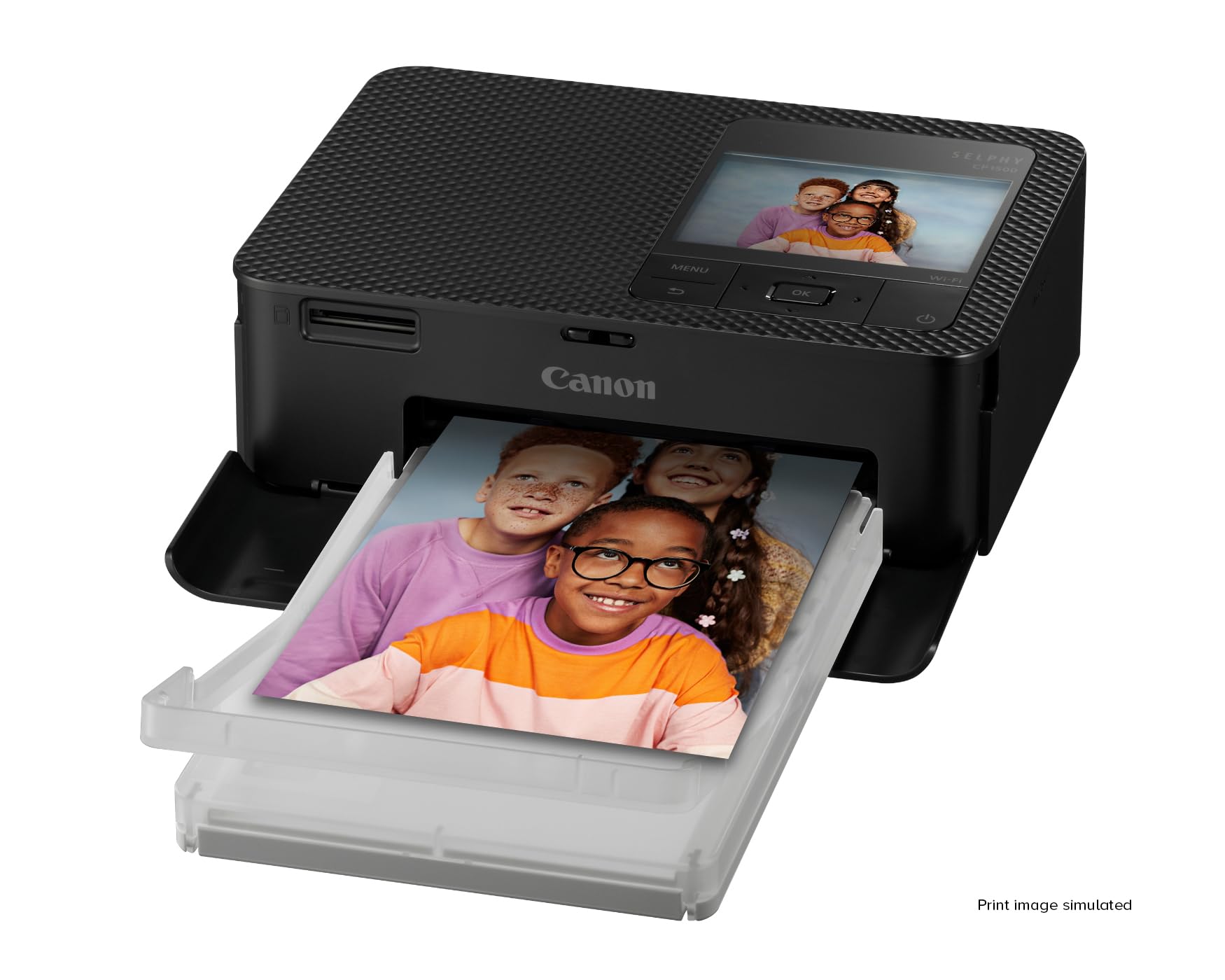 Canon SELPHY CP1500 Compact Photo Printer - Portable & Wireless Instant Photo Printer with AirPrint & Mobile Printing - Perfect for Travel, Parties & Home Photo Printing (Black)