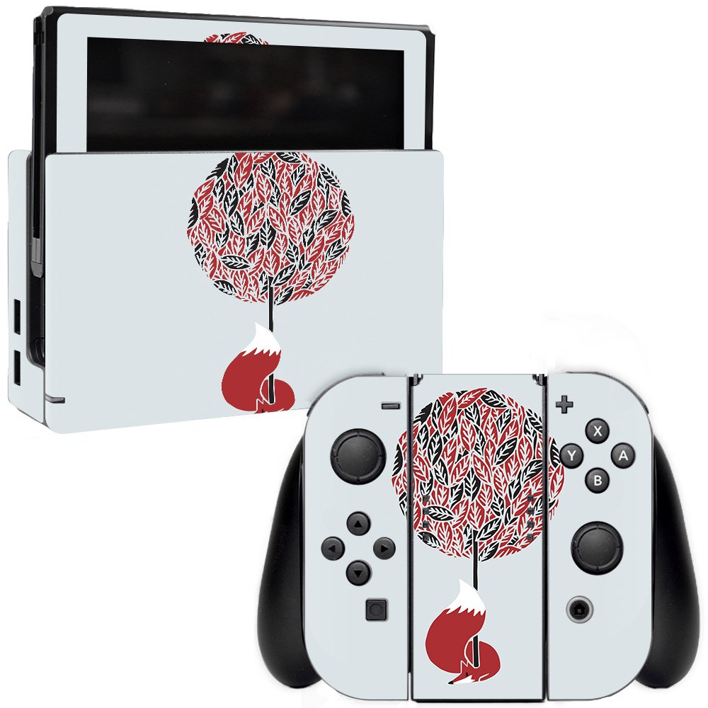 MightySkins Vinyl Decal Wrap Cover Compatible with Nintendo Switch - Cherry Tree Design | Protective & Durable Skin for Switch Console & Joy-Cons | Easy to Apply & Remove | Made in USA | Perfect for Gaming Protection & Customization