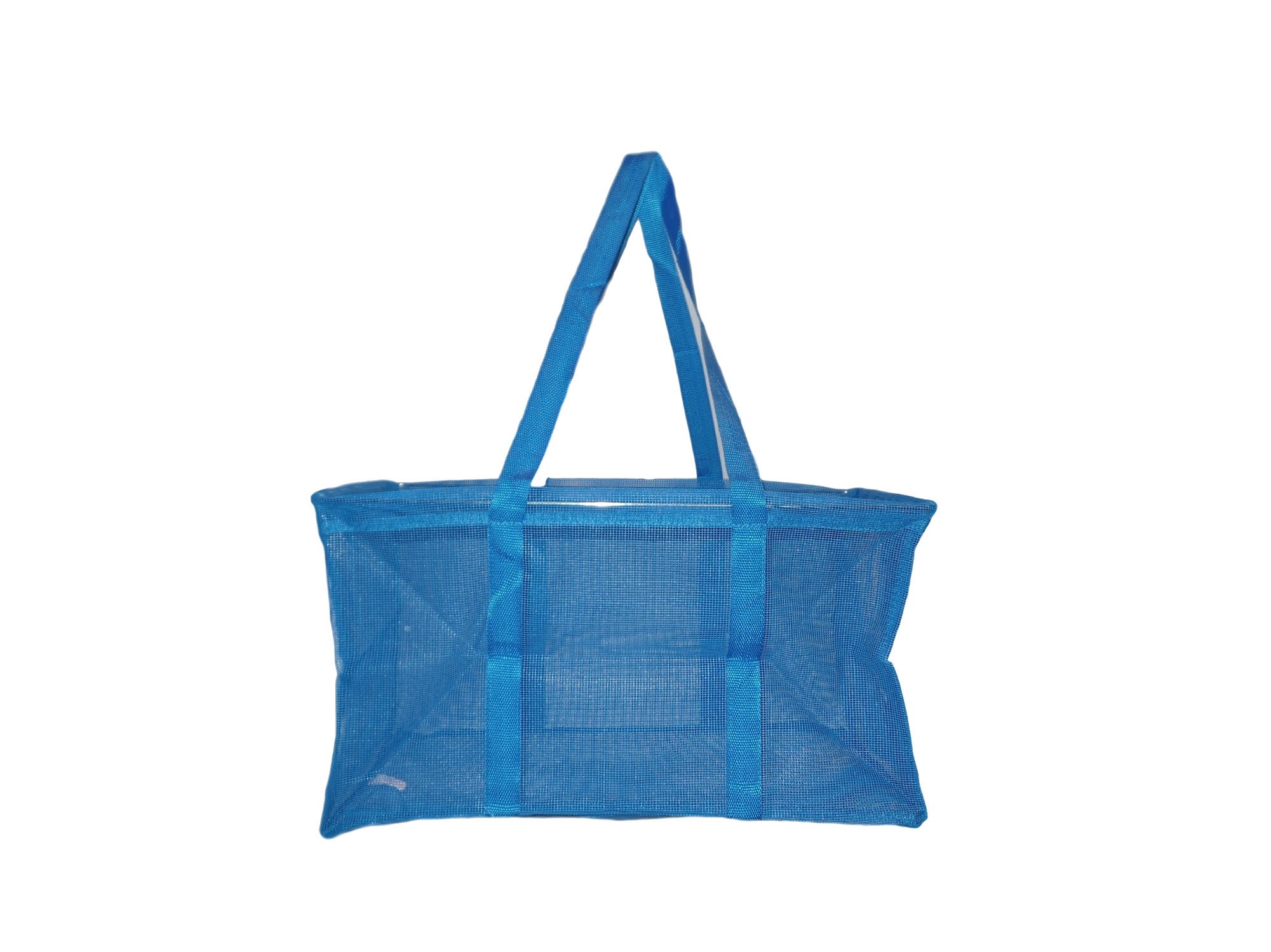 Mesh Ultimate Tote Bag - Large Carry All Organizer with Multiple Pockets - Perfect for Beach, Travel, Gym & Shopping (Royal Blue)