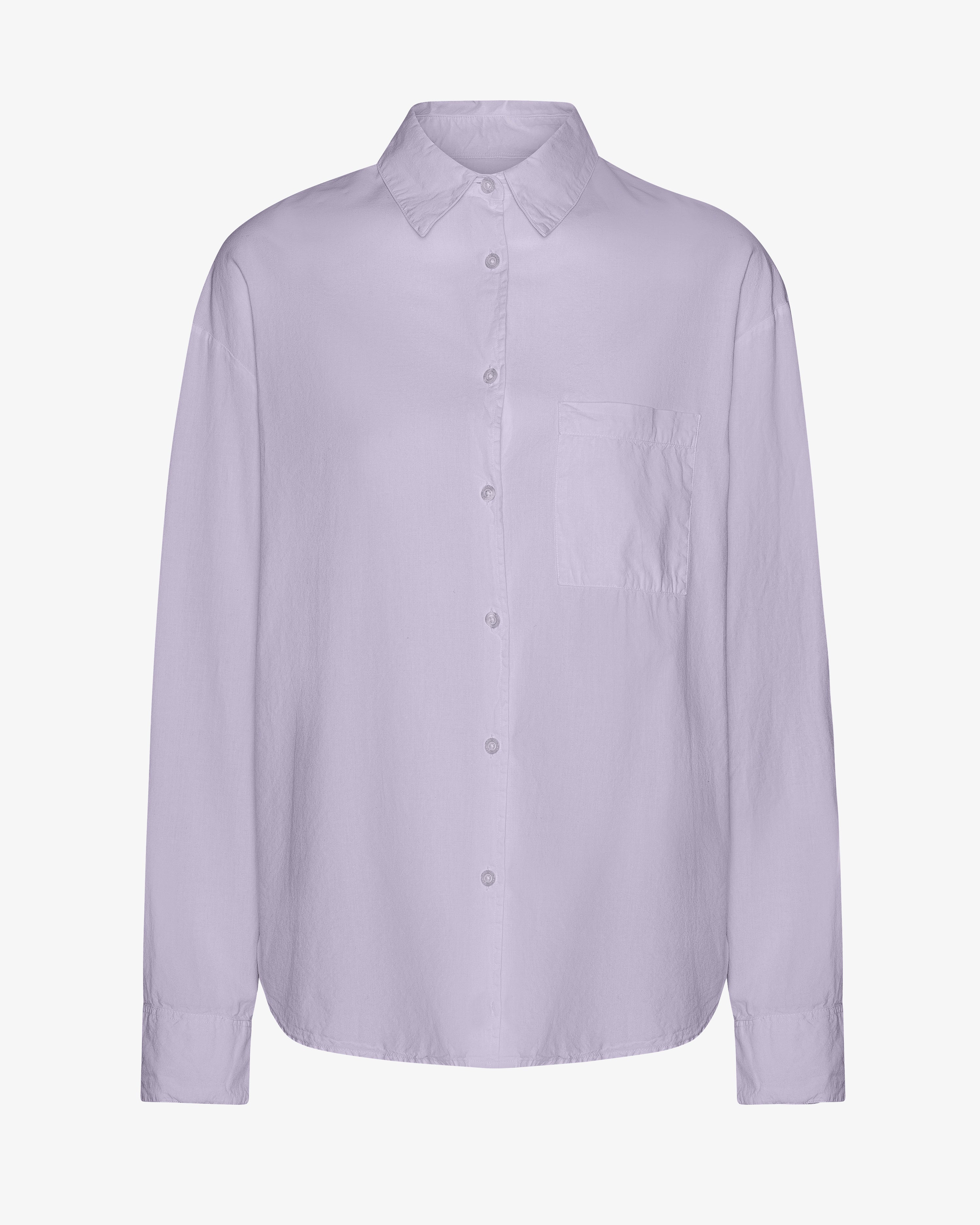 Organic Oversized Shirt for Women - Soft Lavender Cotton Loose Fit Tunic Top - Casual Wear, Lounge, Beach Cover-Up, Boho Style Outfit