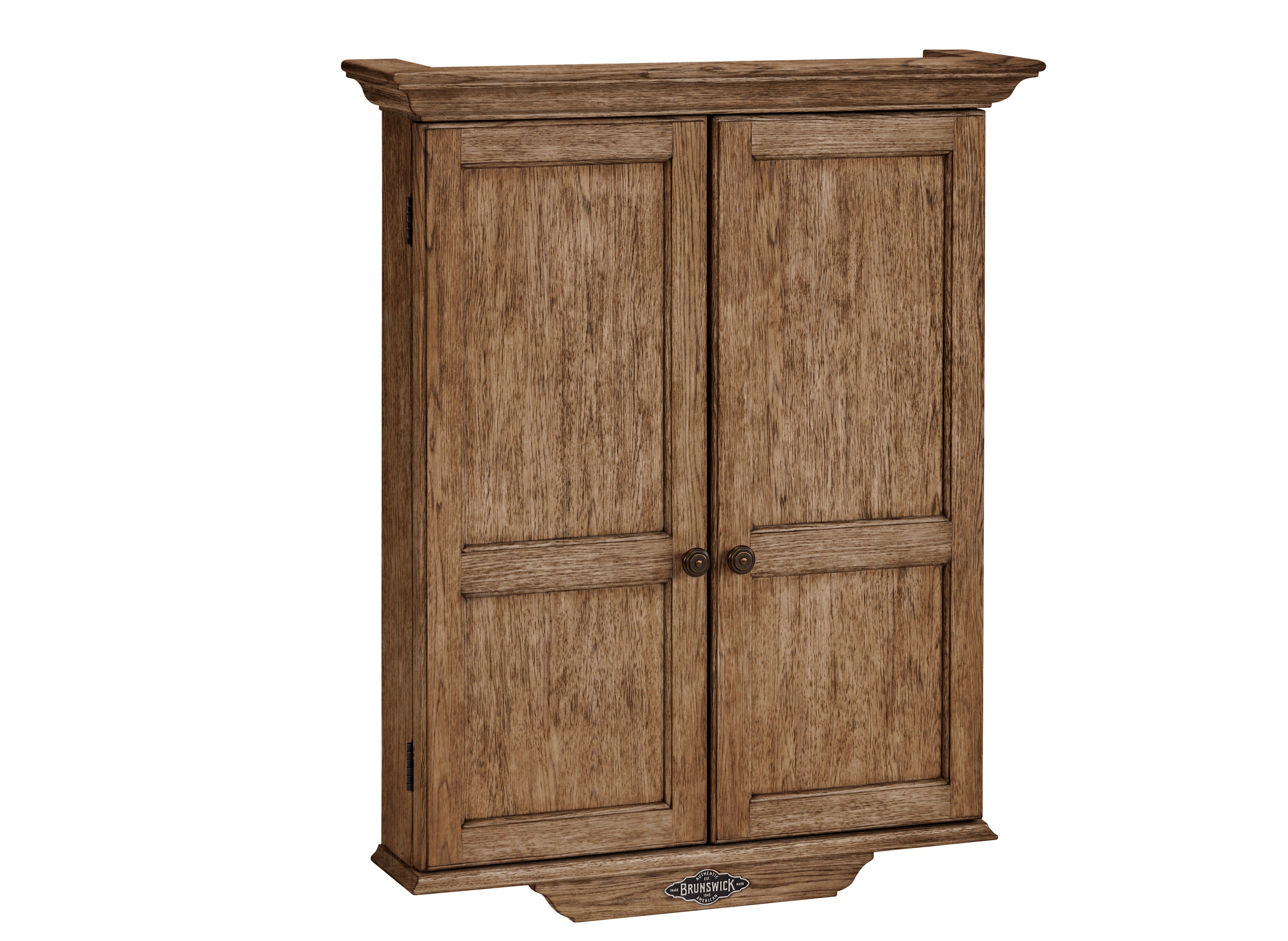 Brunswick Dartboard Cabinet - Professional Dartboard Enclosure with Scoreboard & Storage | Perfect for Game Rooms, Bars & Home Entertainment