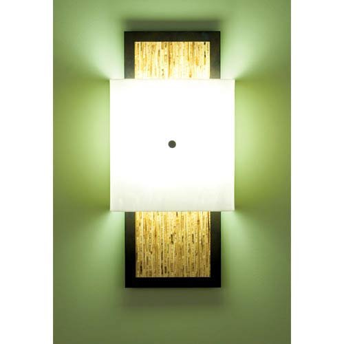 WPT Design Win-BZ-WH-SG Two Light Wall Sconce with White/Sorghum Glass Options - Perfect for Living Room and Bedroom Lighting