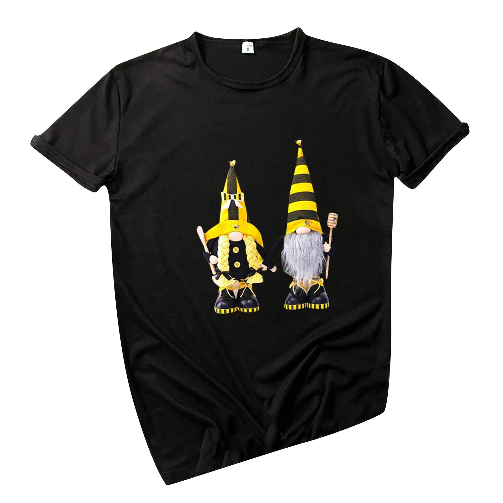 Bee Festival Short Sleeve T-Shirt for Women - Funny Print Casual Tee with 'Blessed' Design - Perfect for Summer Outfits, Beekeeping Events & Nature-Themed Parties