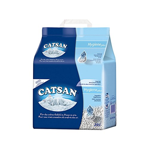 Baycheers Catsan Hygiene Cat Litter 20L (Pack of 6) - Premium Clumping Cat Litter for Odor Control - Ideal for Multi-Cat Homes & Litter Boxes