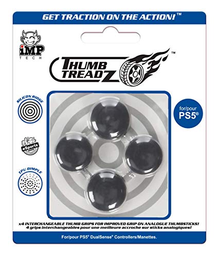 iMP Tech Thumb Treadz DualSense Controller Grips for PS5 - Non-Slip Grip Covers, Enhanced Gaming Performance - Perfect for FPS, Racing & Action Games