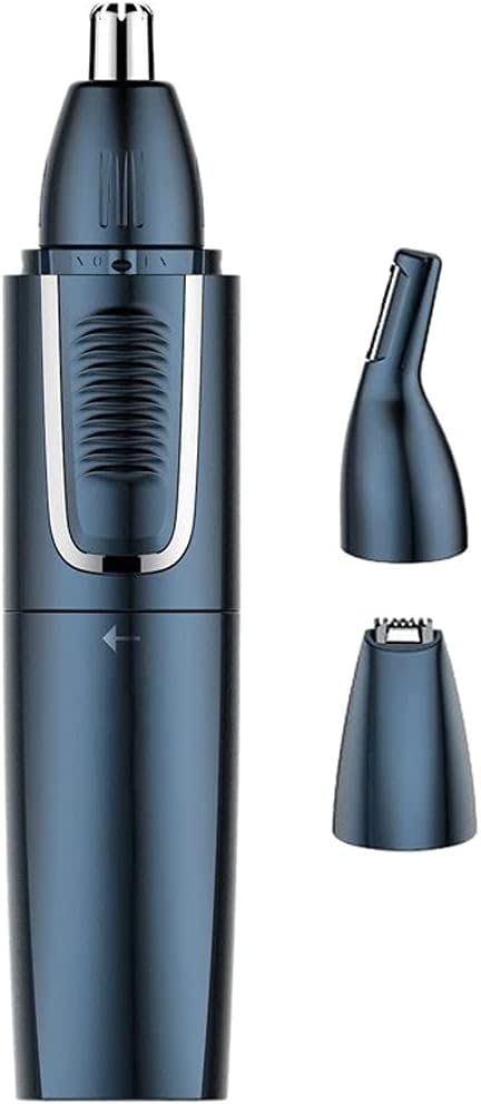 HEIMP Painless Nose Hair Trimmer for Men - Rechargeable Eyebrow, Chin & Upper Lip Grooming Kit with Precision Blades - Perfect for Travel, Home & Personal Care Routines