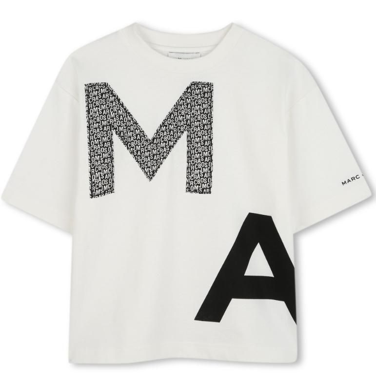 Marc Jacobs Women's Short Sleeve T-Shirt - Classic Fit Cotton Top for Casual Wear & Everyday Outfits (Size 2-8A) | Perfect for Summer, Layering & Street Style Fashion