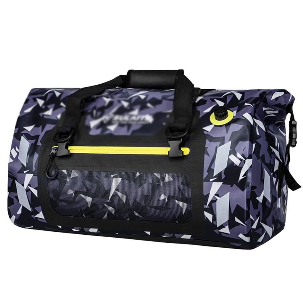 Waterproof 50L Motorcycle Tail Bag - High Capacity Multifunctional Saddle Bag for Travel, Outdoor Riding & Commuting | Durable Seat Luggage Backpack for Adventure & Daily Use