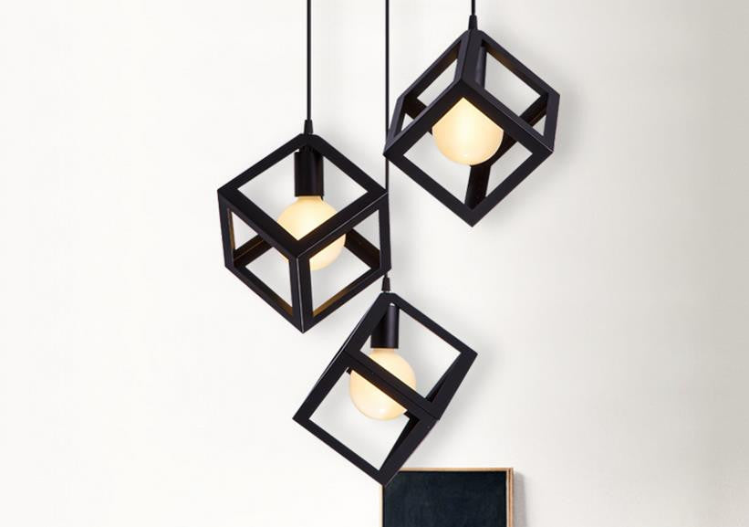 Stylish Geometric Pendant Lights for Modern Home & Office Decor - Perfect for Dining Room, Kitchen Island & Living Room Lighting