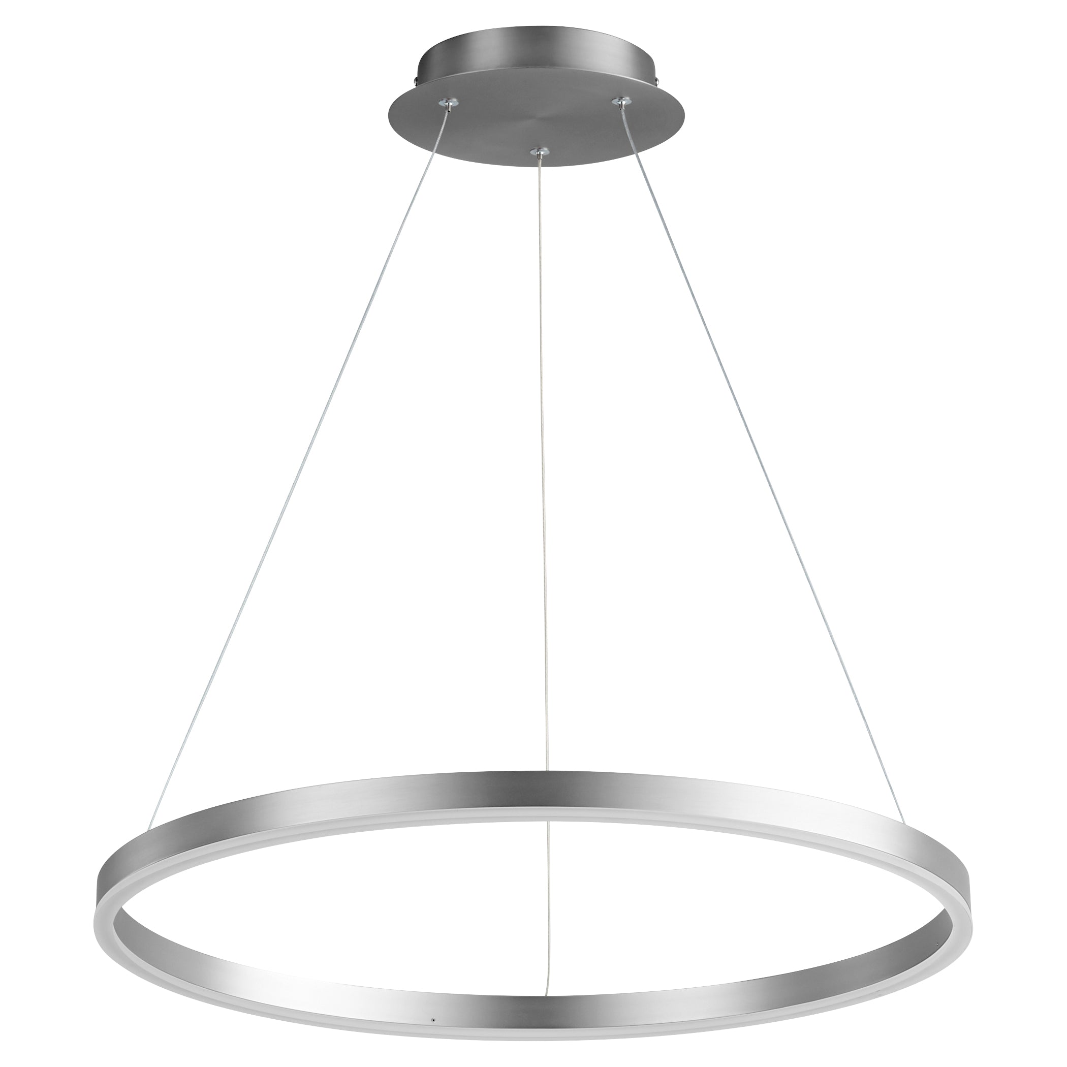 Oxygen Circulo 3 64 24 Pendants in Satin Nickel - Elegant Ceiling Light Fixtures for Living Room, Bedroom & Dining Room Decor