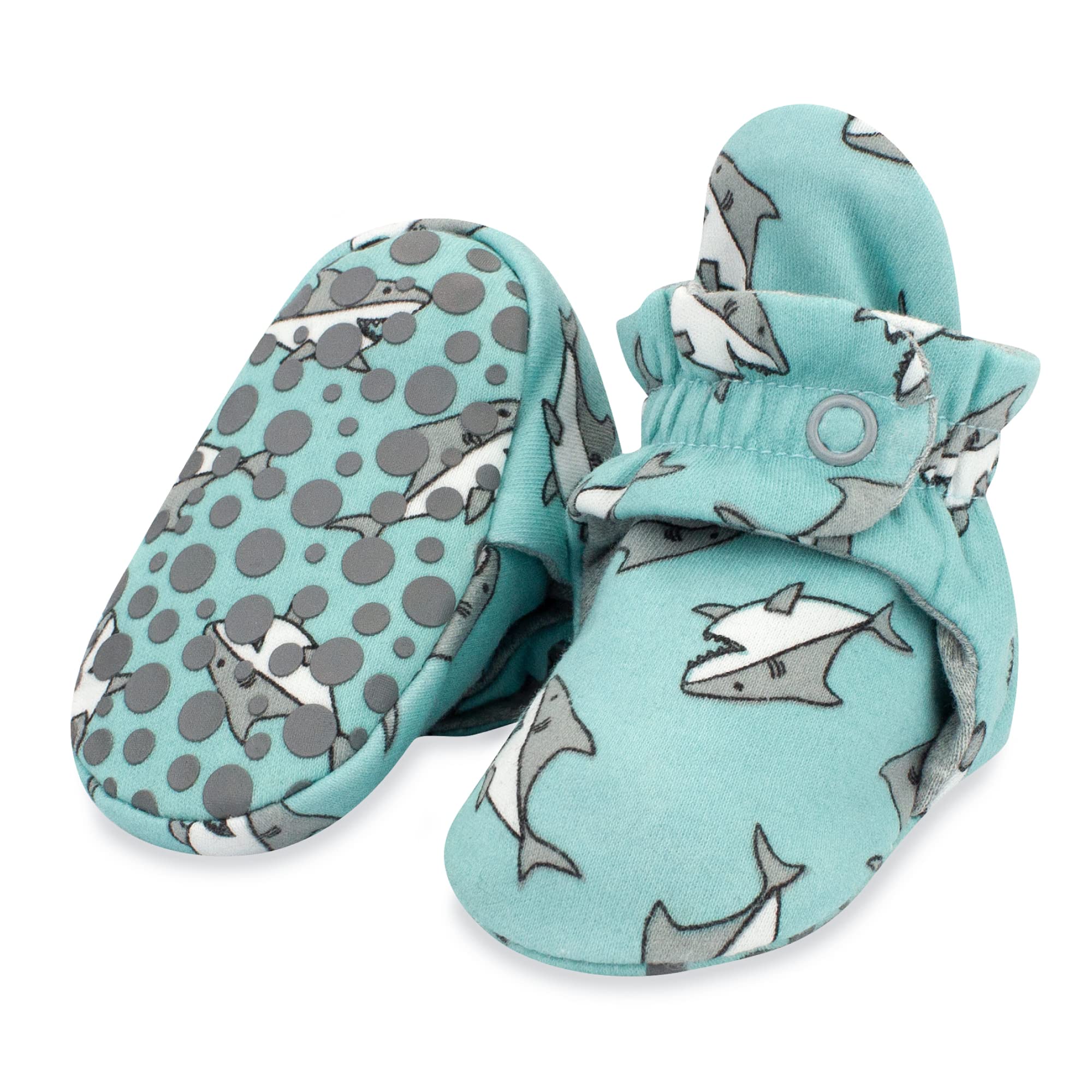 Organic Cotton Baby Booties for Boys & Girls - Non-Slip Gripper Soles | Soft Unisex Infant Shoes for Crawling & First Steps | Perfect for Newborns, Toddlers & Playtime