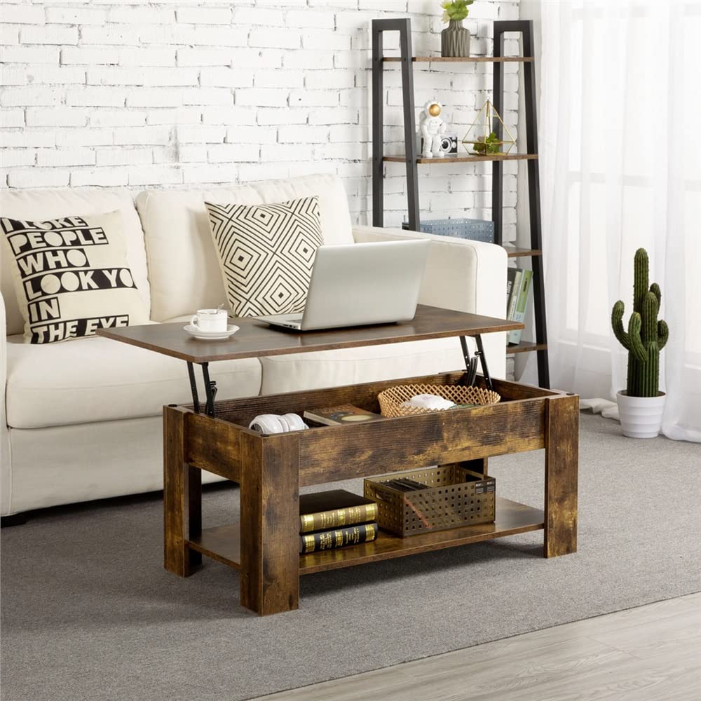 HUIJK Modern Lift Top Coffee Table 38.6