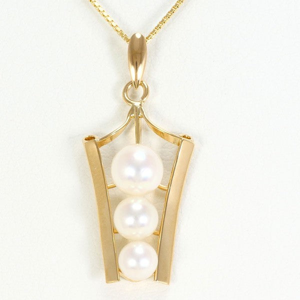 18K Yellow Gold Pearl Necklace for Women - Elegant Bridal Jewelry, Wedding Gift & Anniversary Present - Perfect for Formal Events, Date Nights & Special Occasions