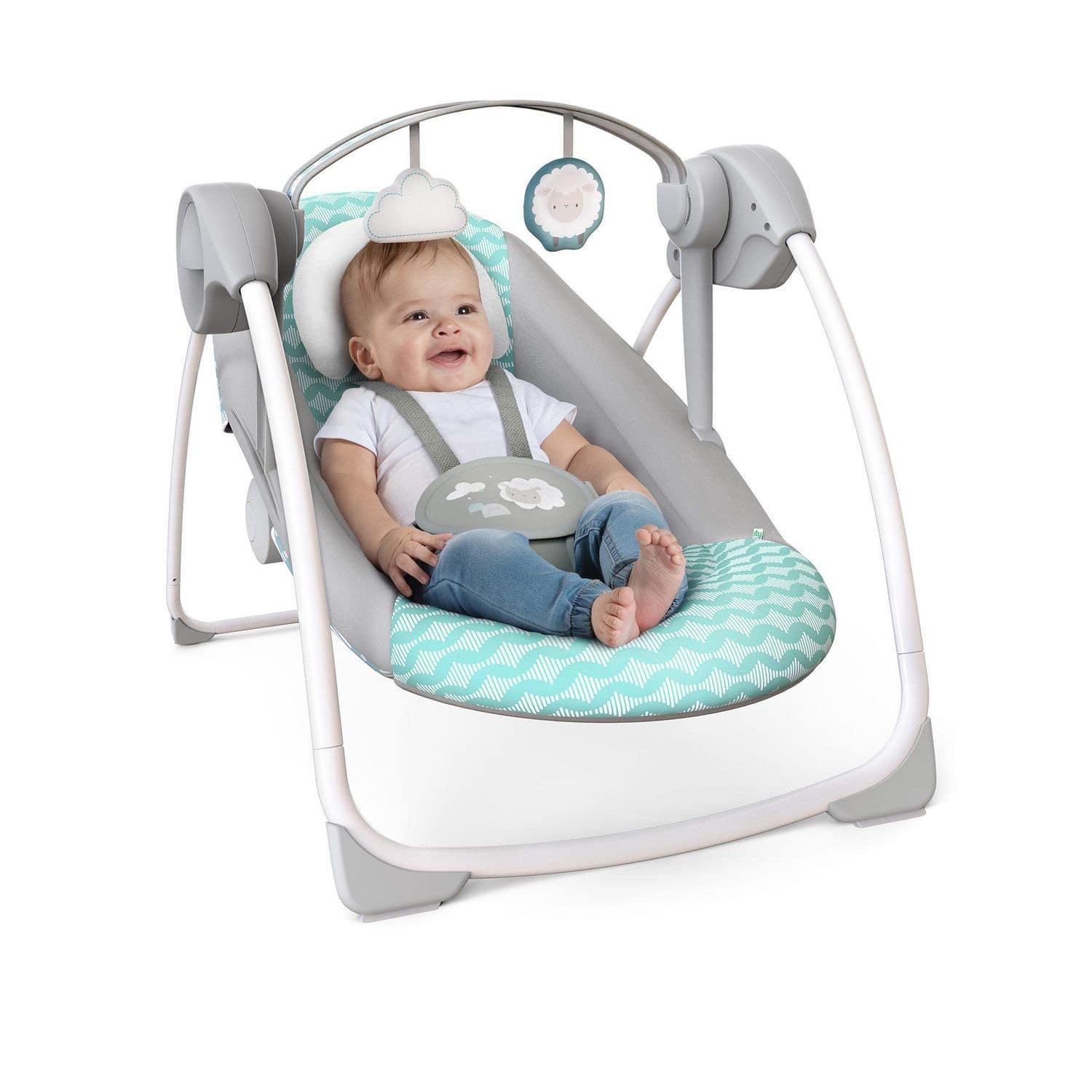 Ingenuity Swingity Swing™ Portable Baby Swing - Easy Fold, Lightweight & Compact for Newborns & Infants - Perfect for Home, Travel & On-the-Go Parenting